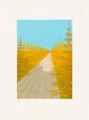 Baumschulenweg by David Schnell, 2003, Farblithografie auf Arches-Velin, sold Mar 2022