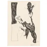 Untitled (figural sketch) by Henry Elison, Pen and ink on wove paper, sold Feb 2022