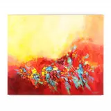 River Bank Rhythms by Johnny P. Johnson, Acrylic on canvas, sold Feb 2022