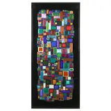 Large Custom Fused Art Glass Panel by Jane Tivol, Contemporary, sold Feb 2022