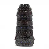 Aparato Antropomorfo by Alfredo Sogabravo, Polychrome glazed pottery sculpture, sold Feb 2022