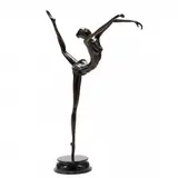 Bronze Ballerina by Hattakitkosol Somchai, Patinated cast bronze, sold Feb 2022