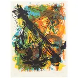 Untitled by Sam Middleton, Lithograph in colors, sold Feb 2022
