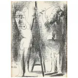 Le Peintre et Son Modèle (The Painter and His Model) by Pablo Picasso, Lithograph, sold Feb 2022