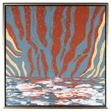 Flooded Mountains by Tony Sorby, Oil on canvas, sold Feb 2022