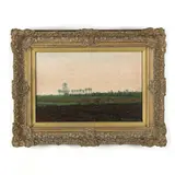Het Geploegde Land (The Plowed Land) by Paul Arntzenius, Oil on canvas, sold Feb 2022