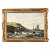 Maritime Scene by William P Rogers, Oil on canvas (lined), sold Feb 2022
