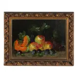 Still Life with Cantaloupe by Franz Stoitzner, Oil on board, sold Feb 2022