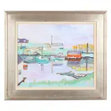 Peggy's Cove, Nova Scotia by Jessie Mackay, Oil on canvas, sold Feb 2022