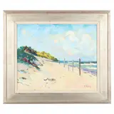 Ocracoke, Outer Banks, North Carolina by Jessie Mackay, Oil on canvas, sold Feb 2022