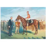 Portrait of a Thoroughbred, Snow Goose by Harold Styers, Pastel on paper, sold Feb 2022