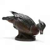 Wood Duck by William Turner, Bronze with applied patina, sold Feb 2022