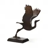 Great Blue Heron (Miniature) by Elliot Offner, Patinated cast bronze, sold Feb 2022