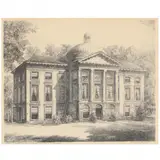 Second North Carolina State Capitol, Raleigh by Louis Orr, Etching, sold Feb 2022