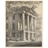 North Carolina State Capitol (West Porch), Raleigh by Louis Orr, Etching, sold Feb 2022