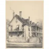General Lillington's House, Wilmington, North Carolina by Louis Orr, Etching, sold Feb 2022