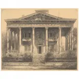 Bellamy House, Wilmington, North Carolina by Louis Orr, Etching, sold Feb 2022