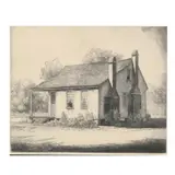 The Halifax House, Halifax, North Carolina by Louis Orr, Etching, sold Feb 2022