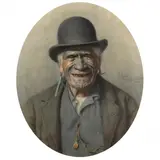 A Good Joke by C. F. Goldie, Chromolithograph, sold Jan 2022
