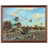 Flushing Quail by Roger Cody Ledbetter, Acrylic on canvas, sold Jan 2022