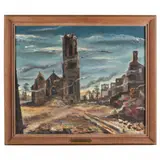 Devastation by John B. Hermansader, Oil on canvas, sold Jan 2022