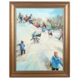 A Joyful Day Out by Stephen Shortridge, Oil on canvas, sold Jan 2022