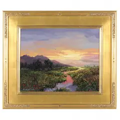 Morning Sunrise by Thomas DeDecker, Oil on board, sold Jan 2022