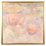 Waterlilies by Betty Foy Sanders, Acrylic on canvas, sold Jan 2022
