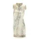 White Marble Torso by Eugene Gauss, Carved and polished white marble, sold Jan 2022
