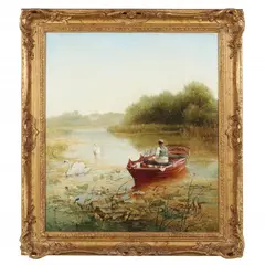 Intruders by Paul H. Ellis, Oil on canvas, sold Jan 2022