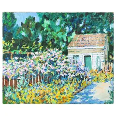Mordecai, Garden with Climbing Roses by Kyle Highsmith, Oil on canvas, sold Jan 2022