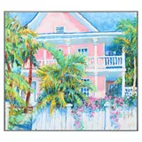 Pink House on Frances, Key West by Kyle Highsmith, Oil on canvas, sold Jan 2022