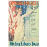 Americans All! (1919), Original WWI Poster by Howard Chandler Christy, Lithographic and offset lithographic poster on paper, sold Jan 2022