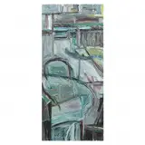 Abstract Expressionist Painting by Jim Lux, Oil on canvas, sold Jan 2022