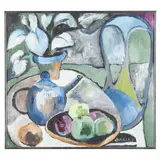 Still Life With Tea and Fruit by Sid Oakley, Oil on canvas, sold Jan 2022