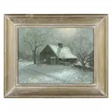 Moonlight by Winfield Scott Clime, Oil on canvasboard, sold Jan 2022
