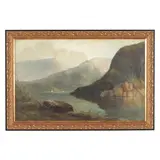 Hudson River Landscape by Jay C. Taylor, Oil on canvas, sold Jan 2022