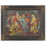 Sad Clown by William Shulgold, Oil on artist board, sold Jan 2022