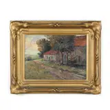 Landscape with Cottage by Julian Itter, Oil on canvas, sold Dec 2021