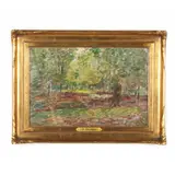 Forest Interior by John Semon, Oil on board, sold Dec 2021