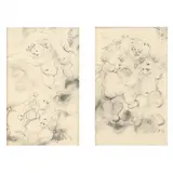 Two Original Charcoal Drawings by Laura Maguire, Both charcoal on paper, sold Dec 2021