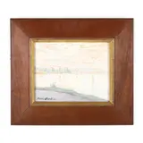 Maritime Scene by Jean Bades, Watercolor and gouache on paper, sold Dec 2021