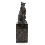 Bronze Model of a Standing Bear by Louis-Albert Carvin, Patinated cast bronze, sold Dec 2021