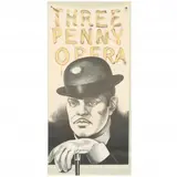 Three Penny Opera Poster by Paul Davis, Lithography and offset lithography, sold Dec 2021