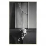Alfred Stieglitz and Painting by Georgia O'Keeffe, An American Place, New York City by Ansel Adams, Gelatin silver print, sold Dec 2021
