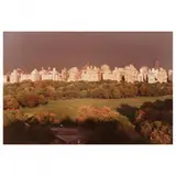 Italian Hilltown, Sheep Meadow and 5th Ave, New York City by Ruth Orkin, Color photograph, sold Dec 2021