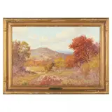 Autumn Landscape by Porforio Salinas, Oil on canvas, sold Dec 2021