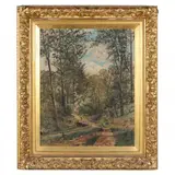 Landscape with Figures by Christopher Shearer, Oil on canvas, sold Dec 2021
