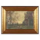 Landscape at Dusk by Edward Gay, Oil on canvas, sold Dec 2021