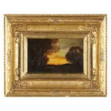 Twilight Landscape by Charles P. Appel, Oil on board, sold Dec 2021